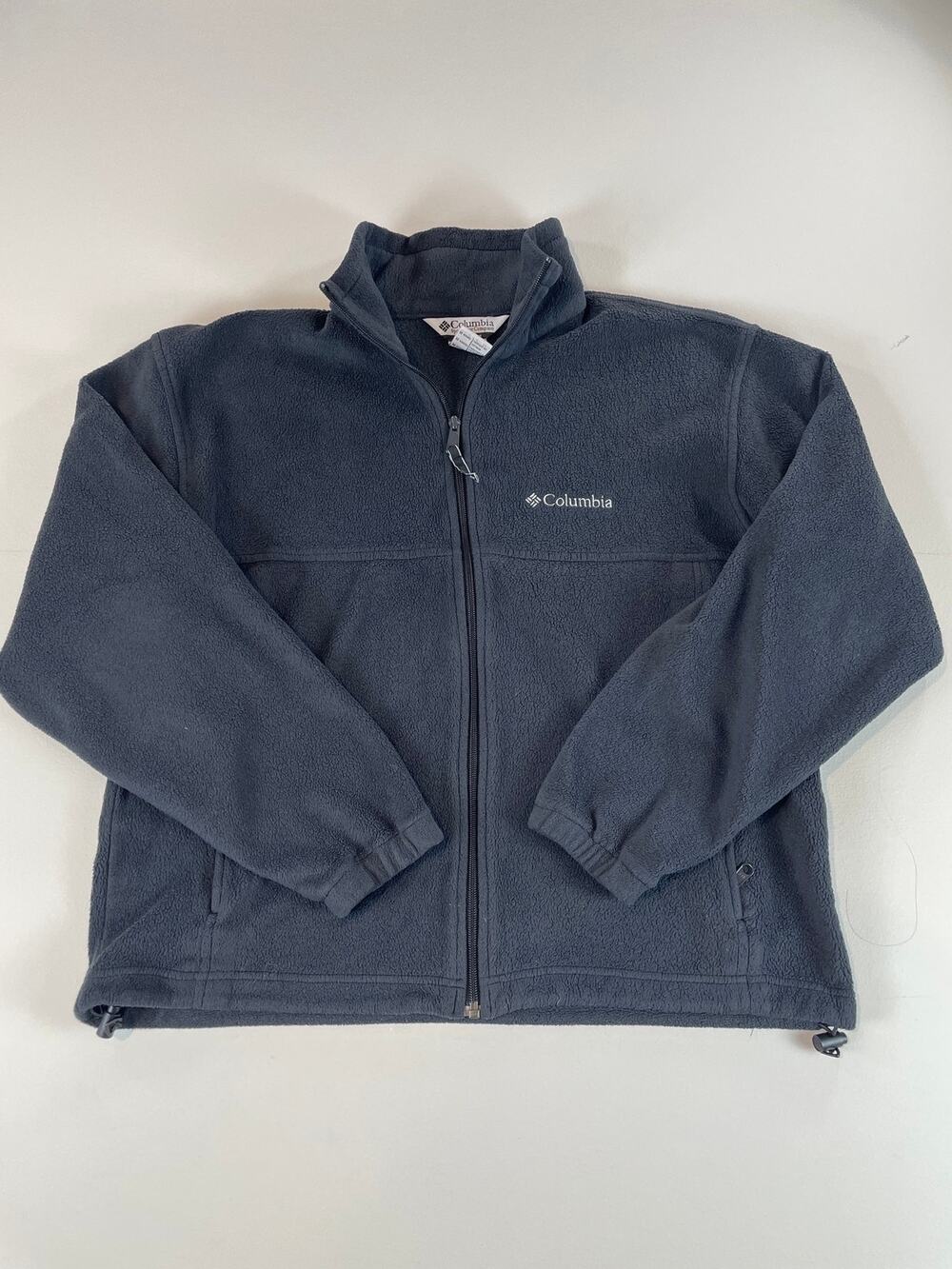 Columbia Full Zip Fleece Jacket Size M Gray Outdoor Gorpcore Style